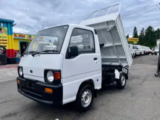 1991 Subaru Samber 3-Way Dump 4WD, 2Hi-4Hi, EL Gear, 5MT — White Mini Dump Trucks, photo 3 of 9