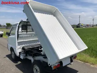 1991 Suzuki Carry Mini Dump Truck - Boeki USA — White 4WD Mini Dump Trucks, photo 3 of 11
