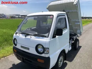 1991 Suzuki Carry Mini Dump Truck - Boeki USA — White 4WD Mini Dump Trucks, photo 2 of 11
