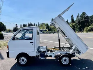 1992 Mitsubishi Minicab SD Dump 4WD, 2Hi-4Hi,4Lo, 4MT, LSD — White Mini Dump Trucks, photo 7 of 9
