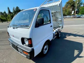 1992 Mitsubishi Minicab SD Dump 4WD, 2Hi-4Hi,4Lo, 4MT, LSD — White Mini Dump Trucks, photo 5 of 9