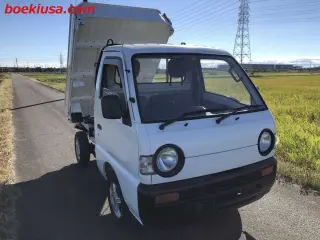 1992 Suzuki Carry Mini Dump Truck - Boeki USA — White 4WD Mini Dump Trucks, photo 1 of 11