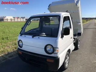 1992 Suzuki Carry Mini Dump Truck - Boeki USA — White 4WD Mini Dump Trucks, photo 2 of 11