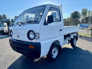 1993 Mazda Scrum Scissor Lift HD Dump 4WD, 2Hi-4Hi-4Lo, 4MT — White Mini Dump Trucks, photo 6 of 9