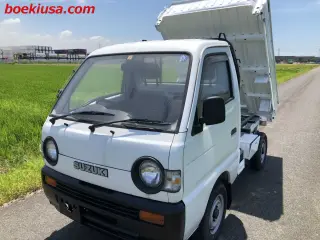 1994 Suzuki Carry Mini Dump Truck - Boeki USA — White 4WD Mini Dump Trucks, photo 2 of 11