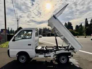 1994 Suzuki Carry SD Dump 4WD, 2Hi-4Hi-4Lo, 4MT, Diff Lock, Like New — White Mini Dump Trucks, photo 5 of 9