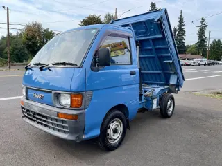 1995 Daihatsu Hi-Jet Climber Dump 4WD, 2Hi-4Hi-4Lo, 5MT, Difflock — Blue Mini Dump Trucks, photo 4 of 9