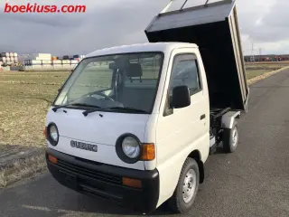 1995 Suzuki Carry Mini Dump Truck - Boeki USA — White 4WD Mini Dump Trucks, photo 2 of 11