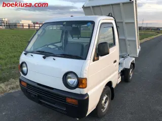 1996 Suzuki Carry Mini Dump Truck - Boeki USA — White 4WD Mini Dump Trucks, photo 2 of 11
