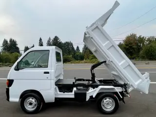 1997 Daihatsu Hi-Jet HD PTO Dump 4WD, 2Hi-4Hi-4Lo, AC 5MT Difflock — Passo White Mini Dump Trucks, photo 5 of 9