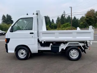 1997 Daihatsu Hi-Jet HD PTO Dump 4WD, 2Hi-4Hi-4Lo, AC 5MT Difflock — Passo White Mini Dump Trucks, photo 6 of 9