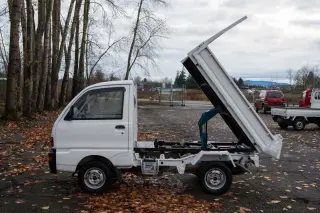 1997 Mitsubishi Minicab HD Dump 4WD, 2Hi-4Hi-4Lo, PS, 5MT — Grey Mini Dump Trucks, photo 4 of 9