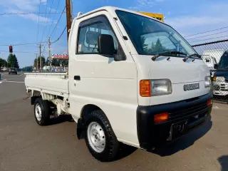 White 1997 Suzuki Carry SD Dump 4WD, 2Hi-4Hi-4Lo, 4MT, Diff Lock, Like New mini dump truck for sale, stock KTD-0160 (photo 1)
