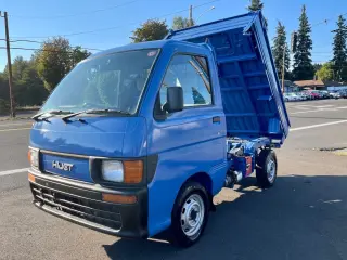 1998 Daihatsu Hi-Jet Dump 4WD, 2Hi-4Hi-4Lo, AC, 5MT, Difflock — Blue Mini Dump Trucks, photo 3 of 9