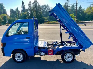 1998 Daihatsu Hi-Jet Dump 4WD, 2Hi-4Hi-4Lo, AC, 5MT, Difflock — Blue Mini Dump Trucks, photo 5 of 9