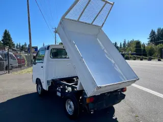 1998 Subaru Sambar HD Dump 4WD, 2Hi-4Hi, EL Gear, 5MT — White Mini Dump Trucks, photo 7 of 9