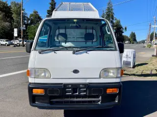 1998 Subaru Sambar HD Dump 4WD, 2Hi-4Hi, EL Gear, 5MT — White Mini Dump Trucks, photo 2 of 9