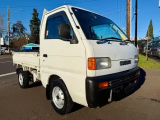 1998 Suzuki Carry Dump 4WD, 2Hi-4Hi-4Lo, EL Gear, AC, 5MT, Difflock — White Mini Dump Trucks, photo 2 of 9