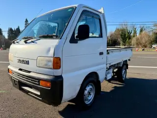 1998 Suzuki Carry Dump 4WD, 2Hi-4Hi-4Lo, EL Gear, AC, 5MT, Difflock — White Mini Dump Trucks, photo 4 of 9