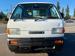 1998 Suzuki Carry Dump 4WD, 2Hi-4Hi-4Lo, EL Gear, AC, 5MT, Difflock — White Mini Dump Trucks, photo 3 of 9