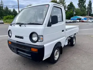 White 1998 Suzuki Carry SD Dump 4WD, 2Hi-4Hi-4Lo, 4MT, Like New!, Manual, imported mini dump truck, stock KTD-0169 (photo 4)