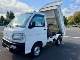 1999 Daihatsu Hi-Jet PTO HD Dump EFI 4WD, 2Hi-4Hi-4Lo, PS, 5MT — White Mini Dump Trucks, photo 4 of 9