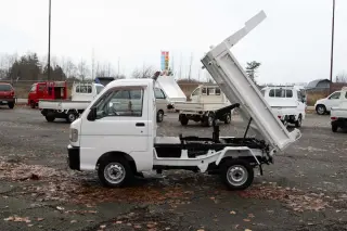 1999 Daihatsu Hi-Jet PTO, HD Dump EFI 4WD, 2Hi-4Hi-4Lo, PS, AC, 5MT — Passo White Mini Dump Trucks, photo 4 of 9