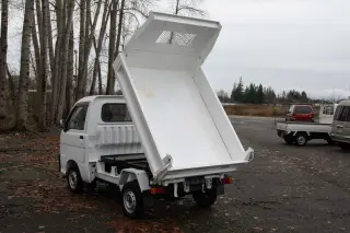 1999 Daihatsu Hi-Jet PTO, HD Dump EFI 4WD, 2Hi-4Hi-4Lo, PS, AC, 5MT — Passo White Mini Dump Trucks, photo 5 of 9
