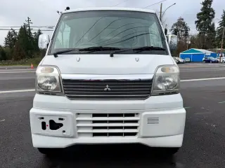 2000 Mitsubishi Minicab HD Dump 4WD, 2Hi-4Hi-4Lo, AC, PS, 5MT, LSD — Passo White Mini Dump Trucks, photo 2 of 9