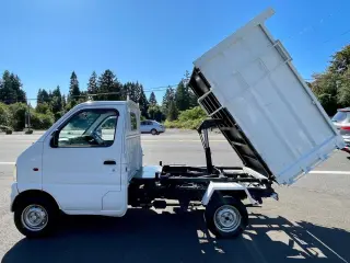 White 2000 Suzuki Carry Deep Dump 4WD, 2Hi-4Hi-4Lo, AC, PS, 5MT mini dump truck for sale, stock KTD-0179 (photo 5)