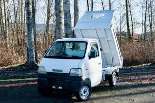 2000 Suzuki Carry HD Dump 4WD, 2Hi-4Hi-4Lo, AC, 5MT, Like New! — White Mini Dump Trucks, photo 3 of 9