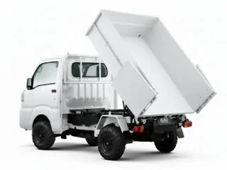 Daihatsu Hijet Cleaning Dump Auto (White) — White 4WD Mini Dump Trucks, photo 2 of 11