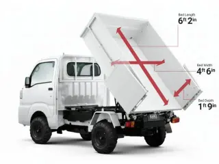 Daihatsu Hijet Cleaning Dump Manual (White) — White 4WD Mini Dump Trucks, photo 3 of 11