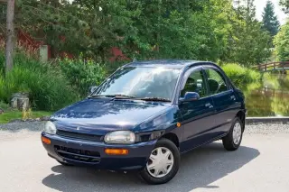 Baja Blue 1995 Mazda Autozam Revue Limited Luna-S 2WD, PL,PW,PM, Auto, 120,806 miles, 1.3 L, stock KTD-0193 (photo 2)