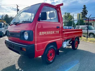 Red 1990 Suzuki Carry Classic Fire 4WD, 2Hi-4Hi-4Lo, 4MT, Collector, 4,617 miles, stock KTD-0209 (photo 2)