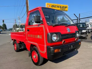 1990 Suzuki Carry Fire 4WD, 2Hi-4Hi,4Lo, 4MT, Like New! — Red Kei Trucks, photo 1 of 9