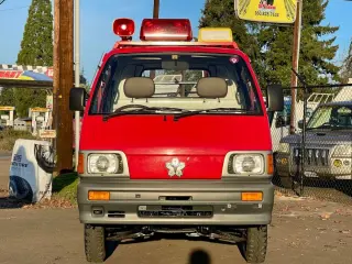 1992 Daihatsu Hi-Jet Fire Fighter 4WD, 2Hi-4Hi-4Lo, 4MT, Collector — Red Kei Trucks, photo 2 of 9