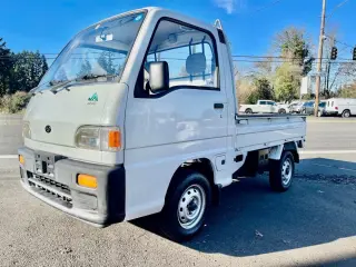 White 1992 Subaru Sambar 4WD, 2Hi-4Hi, EL Gear, 5MT, Like New, 12,786 miles, EFNS 660cc 3 Cylinder, stock KTD-0217 (photo 2)