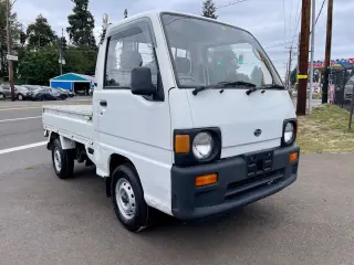 1993 Subaru Sambar Special 4WD, 2Hi-4Hi, EL Gear, 5MT — White Kei Trucks, photo 1 of 9