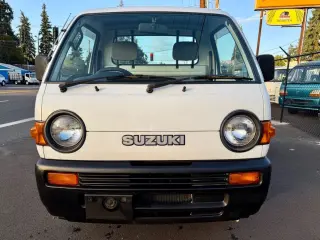 Superior White 1995 Suzuki Carry 4WD, 2Hi-4Hi-4Lo, 4MT, Like New! kei truck for sale, stock KTD-0253 (photo 1)