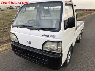 1996 Honda Acty Mini Truck, Kei Truck with AC - Boeki USA — White 4WD Kei Trucks, photo 2 of 11