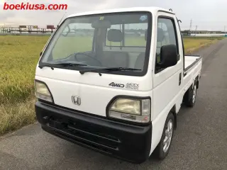 1996 Honda Acty Truck — White 4WD Kei Trucks, photo 2 of 11