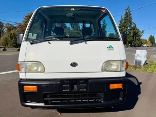 1996 Subaru Sambar 4WD, 2Hi-4Hi, Extra Low Gear, 5MT — Polar White Kei Trucks, photo 2 of 9