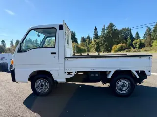 1996 Subaru Sambar 4WD, 2Hi-4Hi, Extra Low Gear, 5MT — Polar White Kei Trucks, photo 4 of 9