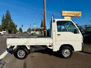 1996 Subaru Sambar Supercharged 4WD, 2Hi-4Hi, AC, 5MT, Diff Lock — Polar White Kei Trucks, photo 8 of 9