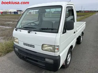 1996 Suzuki Carry Truck — White 4WD Kei Trucks, photo 2 of 11