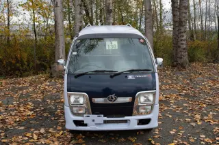1997 Daihatsu Hi-Jet IS Twincam 12V 4WD, 2Hi-4Hi,4Lo, AC, 5MT — Purple Kei Trucks, photo 1 of 9