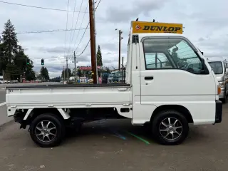 1997 Subaru Sambar EFI Super Charged 4WD, 2Hi-4Hi-EL Gear, AC, 5MT — White Kei Trucks, photo 8 of 9