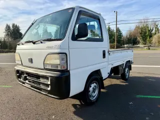 1998 Honda Acty Super Delux 4WD Mid-Engine, AC, 5MT, Like New! — Taffeta White Kei Trucks, photo 3 of 9