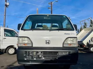 1998 Honda Acty Super Delux RealTime 4WD Mid-Engine, 5MT — White Kei Trucks, photo 1 of 9